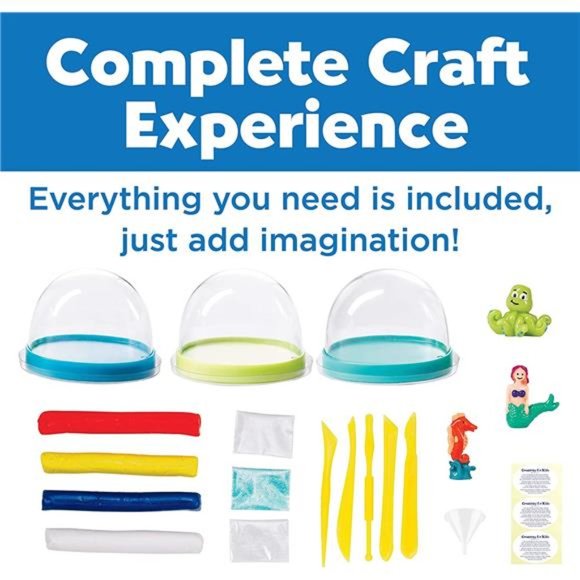 Creativity for Kids Make Your Own Water Globes - Under the Sea Snow Globes - Picture 2 of 12